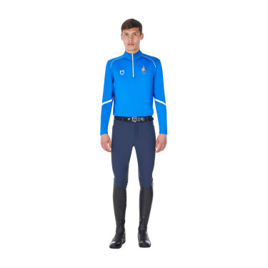 Sous-couche d’entraînement homme Equestro x FISE Bleu de savoie Sous-couche d’entraînement homme Equestro x FISE Bleu de savoie