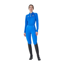 Damesbasislaag voor training Equestro x FISE Blauw van Savoye Damesbasislaag voor training Equestro x FISE Blauw van Savoye