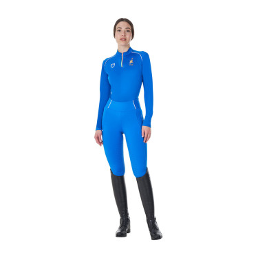 Damesbasislaag voor training Equestro x FISE Blauw van Savoye Damesbasislaag voor training Equestro x FISE Blauw van Savoye
