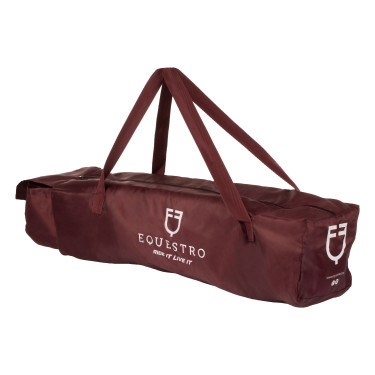 Set guêtres de transport et protège-queue Equestro patch en caoutchouc Bordeaux