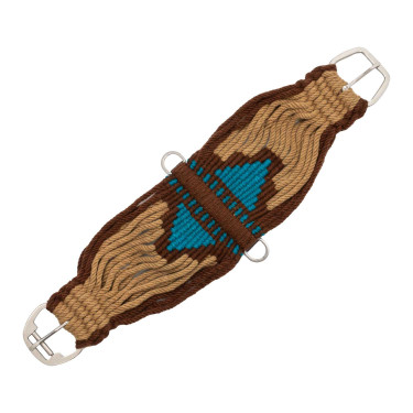Sangle western en mohair motif aztèque Pool’s – équitation Sangle western en mohair motif aztèque Pool’s – équitation