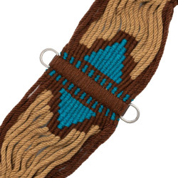 Sangle western en mohair motif aztèque Pool’s – équitation Sangle western en mohair motif aztèque Pool’s – équitation