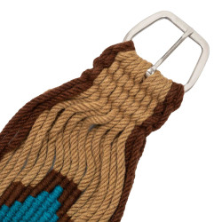 Sangle western en mohair motif aztèque Pool’s – équitation Sangle western en mohair motif aztèque Pool’s – équitation