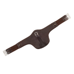 Sangle bavette Equestro en cuir Marron foncé Sangle bavette Equestro en cuir Marron foncé