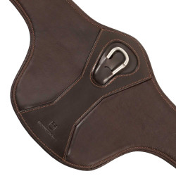 Sangle bavette Equestro en cuir Marron foncé Sangle bavette Equestro en cuir Marron foncé