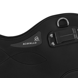 Sangle bavette courte Acavallo Gel Classic PVC Noir