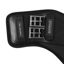 Sangle bavette courte Acavallo Gel Classic PVC Noir