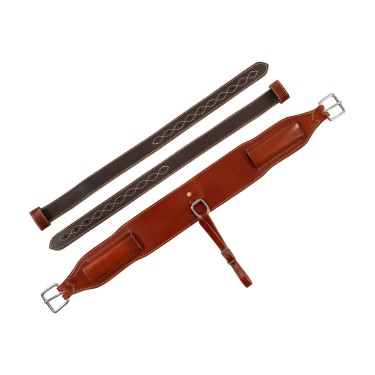 Westwood leren western achterste singel Cognac Bruin