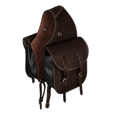 Zadeltas Pool’s Bisaccia Handtooled Donkerbruin Zadeltas Pool’s Bisaccia Handtooled Donkerbruin