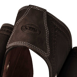 Sacoche Pool's Bisaccia Handtooled Marron foncé Sacoche Pool's Bisaccia Handtooled Marron foncé