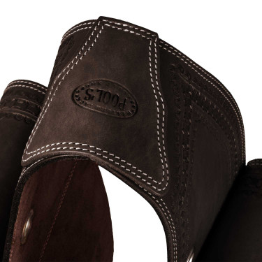 Sacoche Pool's Bisaccia Handtooled Marron foncé Sacoche Pool's Bisaccia Handtooled Marron foncé