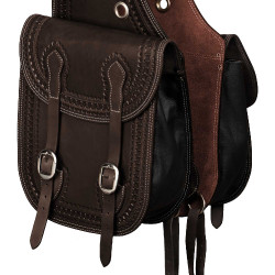 Zadeltas Pool’s Bisaccia Handtooled Donkerbruin Zadeltas Pool’s Bisaccia Handtooled Donkerbruin