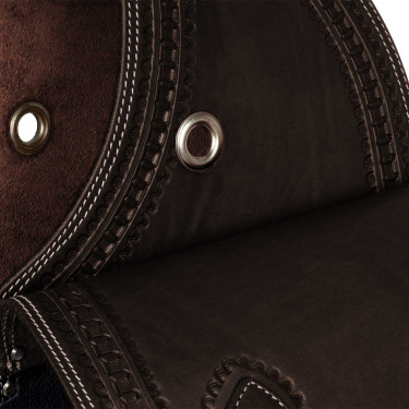 Sacoche Pool's Bisaccia Handtooled Marron foncé Sacoche Pool's Bisaccia Handtooled Marron foncé