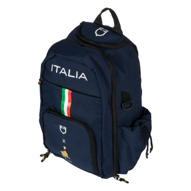 Paardrijrugzak met helmhouder Equestro x FISE – 14" laptop