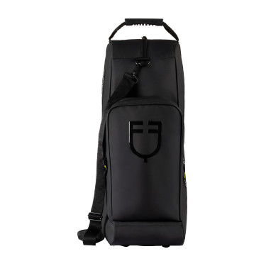 Sac à bottes et casque Equestro en tissu technique Noir Sac à bottes et casque Equestro en tissu technique Noir