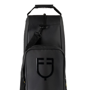Equestro laarzen- en helmtas van technische stof Zwart Equestro laarzen- en helmtas van technische stof Zwart