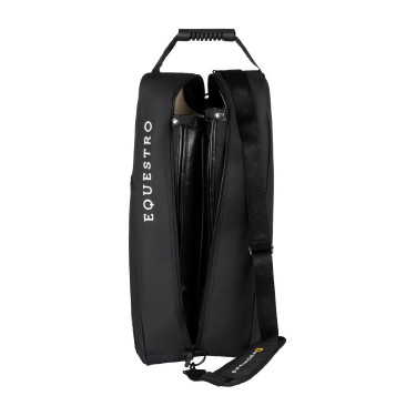 Equestro laarzen- en helmtas van technische stof Zwart Equestro laarzen- en helmtas van technische stof Zwart