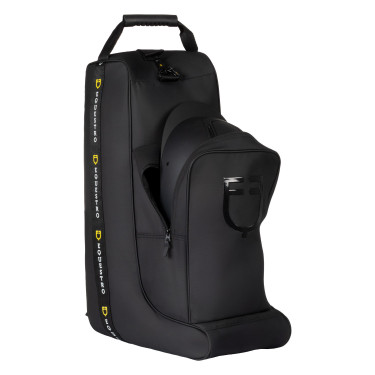 Equestro laarzen- en helmtas van technische stof Zwart Equestro laarzen- en helmtas van technische stof Zwart