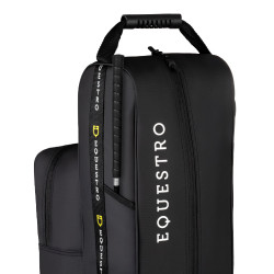 Equestro laarzen- en helmtas van technische stof Zwart Equestro laarzen- en helmtas van technische stof Zwart