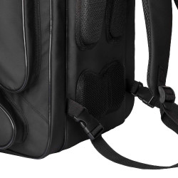 Sac à bottes Equestro en tissu technique au design intelligent Noir Sac à bottes Equestro en tissu technique au design intelligent Noir