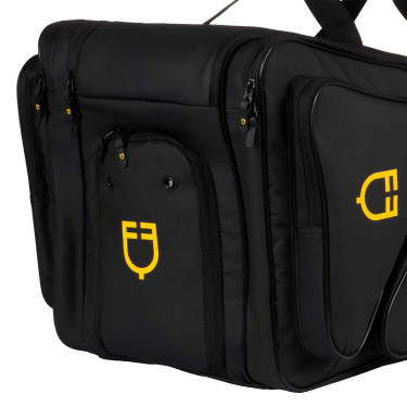 Sac à bottes Equestro en tissu technique au design intelligent Noir Sac à bottes Equestro en tissu technique au design intelligent Noir