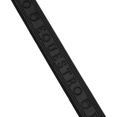 Rênes en cuir et caoutchouc Equestro violet fitting Noir