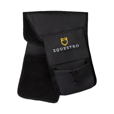Protège-étriers Equestro en polyester Marron foncé Protège-étriers Equestro en polyester Marron foncé