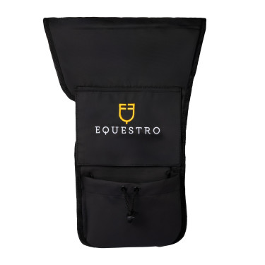 Protège-étriers Equestro en polyester Marron foncé Protège-étriers Equestro en polyester Marron foncé