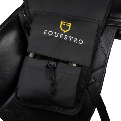 Protège-étriers Equestro en polyester Marron foncé Protège-étriers Equestro en polyester Marron foncé
