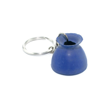 Porte-clés cloches caoutchouc Umbria Equitazione Bleu royal