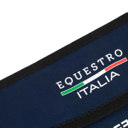 Porte de box Equestro x FISE avec logo brodé Marine blazer Bleu marine