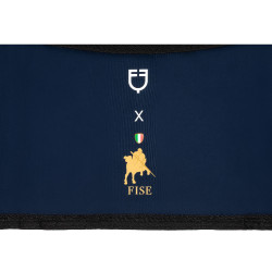 Porte de box Equestro x FISE avec logo brodé Marine blazer Bleu marine