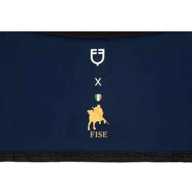 Porte de box Equestro x FISE avec logo brodé Marine blazer Bleu marine
