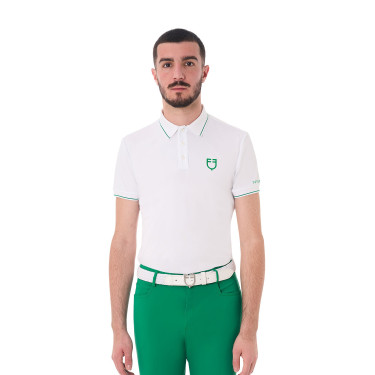 Polo d’équitation homme Equestro manches courtes – technique Polo d’équitation homme Equestro manches courtes – technique