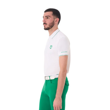 Heren paardrijpolo Equestro – ademend, slim-fit