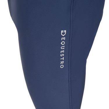 Pantalon d’équitation homme Equestro x FISE grip genoux Marine blazer Bleu marine