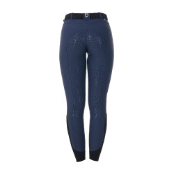 Damesrijbroek Equestro x FISE full grip Marineblazer Marineblauw Damesrijbroek Equestro x FISE full grip Marineblazer Marineblauw