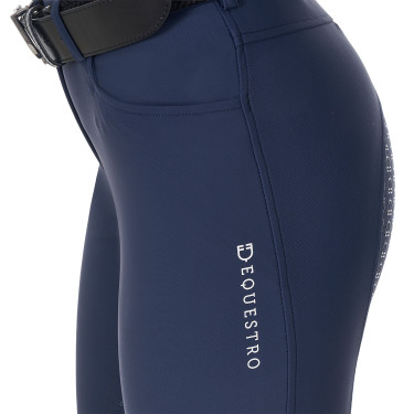Damesrijbroek Equestro x FISE full grip Marineblazer Marineblauw Damesrijbroek Equestro x FISE full grip Marineblazer Marineblauw