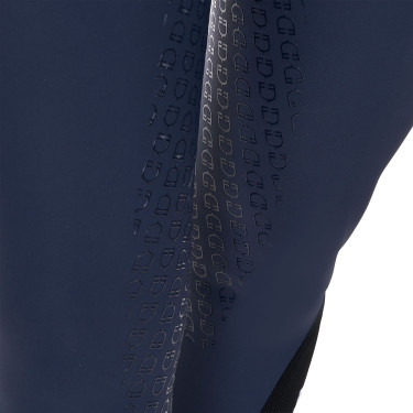 Pantalon d’équitation femme Equestro x FISE full grip Marine blazer Bleu marine