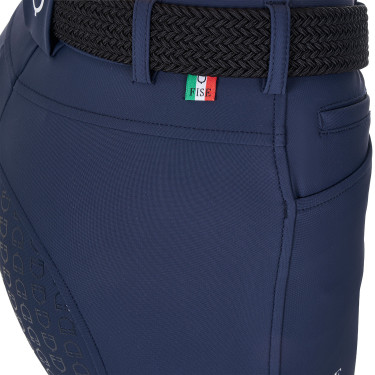 Damesrijbroek Equestro x FISE full grip Marineblazer Marineblauw Damesrijbroek Equestro x FISE full grip Marineblazer Marineblauw