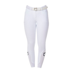 Damesrijbroek Equestro x FISE full grip Wit