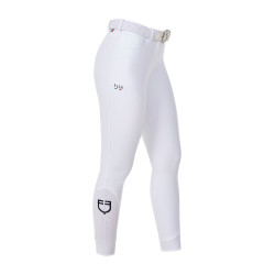 Damesrijbroek Equestro x FISE full grip Wit