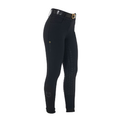 Pantalon d’équitation femme Equestro grip genoux taille haute doublé polaire Noir Pantalon d’équitation femme Equestro grip genoux taille haute doublé polaire Noir