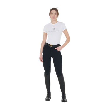 Pantalon d’équitation femme Equestro grip genoux taille haute doublé polaire Noir Pantalon d’équitation femme Equestro grip genoux taille haute doublé polaire Noir