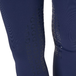 Pantalon d’équitation femme Equestro grip genoux taille haute Marine blazer Bleu marine