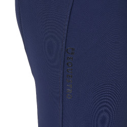 Pantalon d’équitation femme Equestro grip genoux taille haute Marine blazer Bleu marine