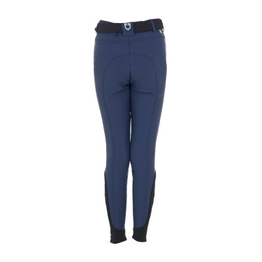 Pantalon d’équitation enfant unisexe Equestro x FISE grip genoux Marine blazer Bleu marine Pantalon d’équitation enfant unisexe Equestro x FISE grip genoux Marine blazer Bleu marine