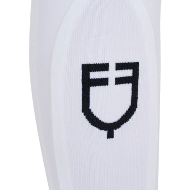 Kinderrijbroek unisex Equestro x FISE met kniestukken grip Wit Kinderrijbroek unisex Equestro x FISE met kniestukken grip Wit