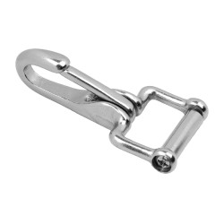 Mousqueton ressort acier Supreme plaqué laiton Argent