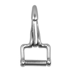 Mousqueton ressort acier Supreme plaqué laiton Argent